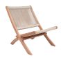 Rope lounge chair natural