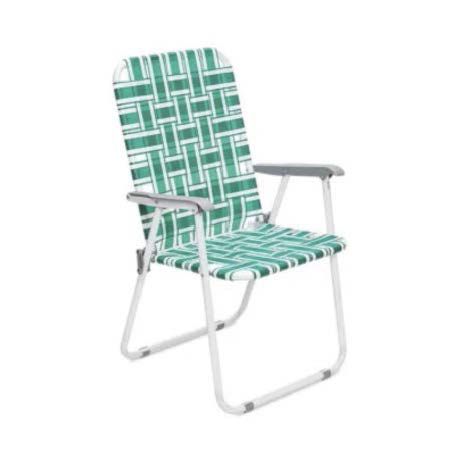 vintage outdoor camping chair green/white