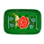 RVS handpainted dish green