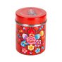 RVS handpainted tin 9CM red