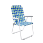 vintage outdoor camping chair blue/green