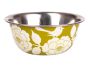 RVS handpainted bowl 12cm olivegreen
