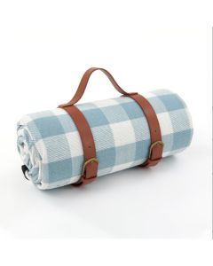 Picnic Blanket checkers lightblue