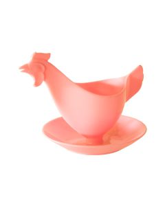 egg cup chicken pink