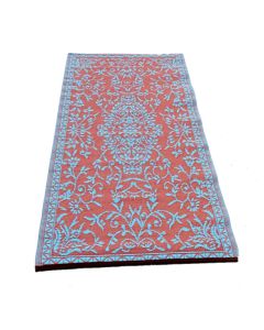 carpet 90x120 rusty red-aqua