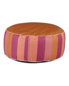 inflatable pouf striped orange-purple