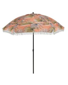 umbrella palmleaves orange