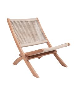 Rope lounge chair natural