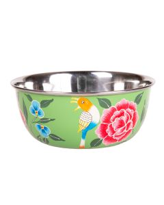 RVS handpainted bowl India green