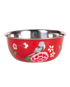 RVS handpainted bowl India red