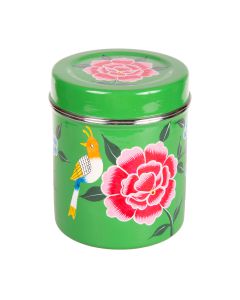 RVS handpainted tin darkgreen