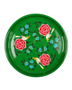 RVS Tray handpainted green