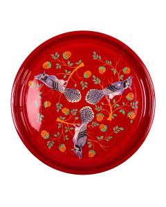 RVS Tray handpainted red