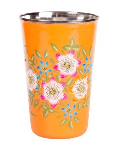 RVS handpainted tumbler orange