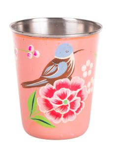 RVS handpainted small tumbler pink