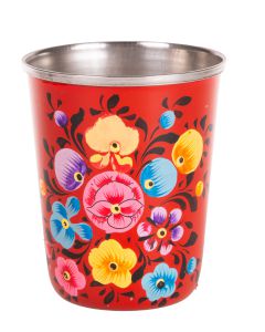 RVS handpainted small tumbler red