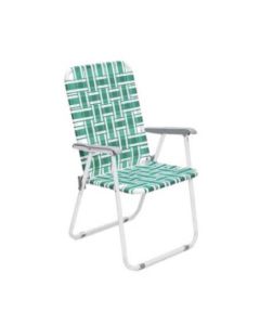vintage outdoor camping chair green/white