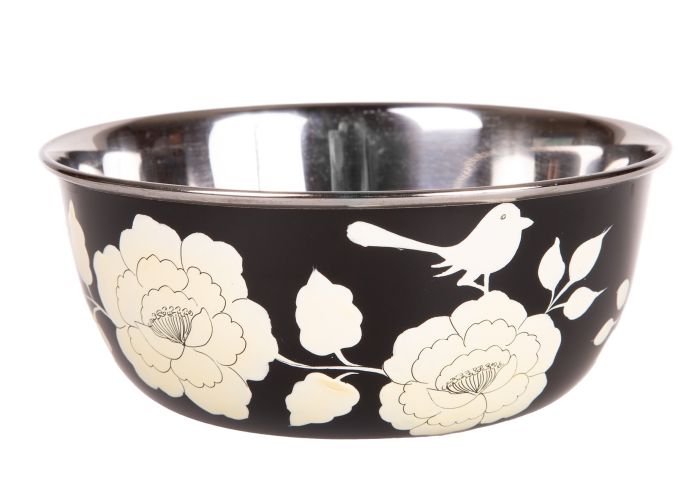 RVS handpainted bowl India black
