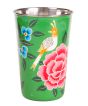 RVS handpainted tumbler green
