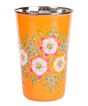 RVS handpainted tumbler orange