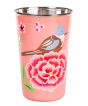 RVS handpainted tumbler pink