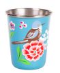 RVS handpainted small tumbler blue
