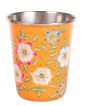 RVS handpainted small tumbler orange