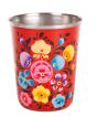 RVS handpainted small tumbler red