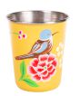 RVS handpainted small tumbler yellow